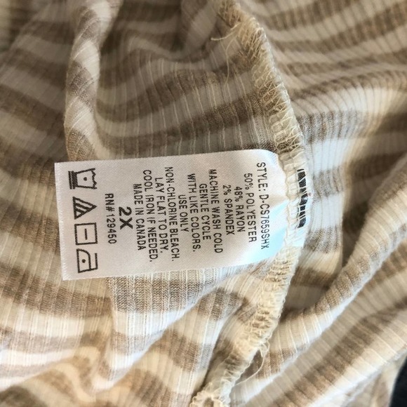 Como Vintage Cold Shoulder Top Size 2X - Picture 8 of 8